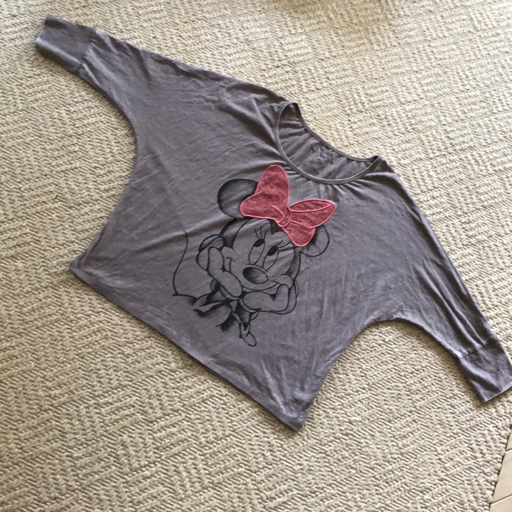Walt Disney World Disneyland Appliquéd Shimmer Minnie Mouse